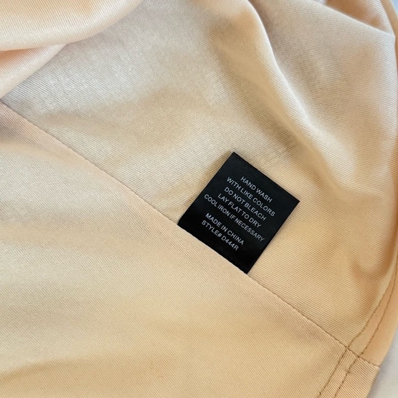 Layered With Love - Gold Metallic Tiered Dress Size S - Picture 6 of 7